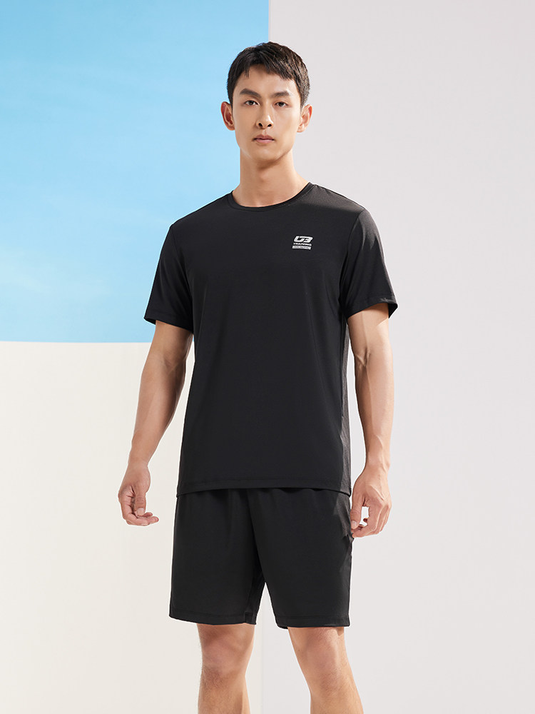 361 SPORTSWEAR MENS FALL|WINTER 2024 NEW RUNNING FITNESS SPORTSWEAR COMFORTABLE AND BREATHABLE SHORT SLEEVE SHORTS SUIT