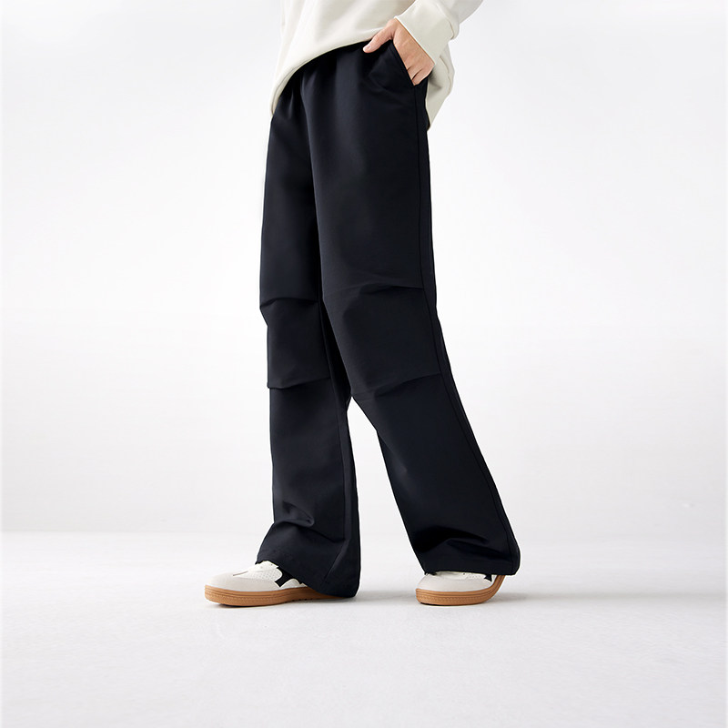 361运动裤男春季伞兵裤宽松直筒休闲长裤抓绒保暖防泼水工装裤子