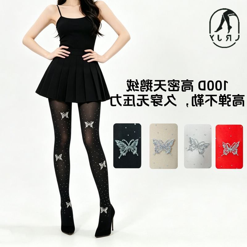 薄款袜100烫钻耐穿女夏丝袜三只