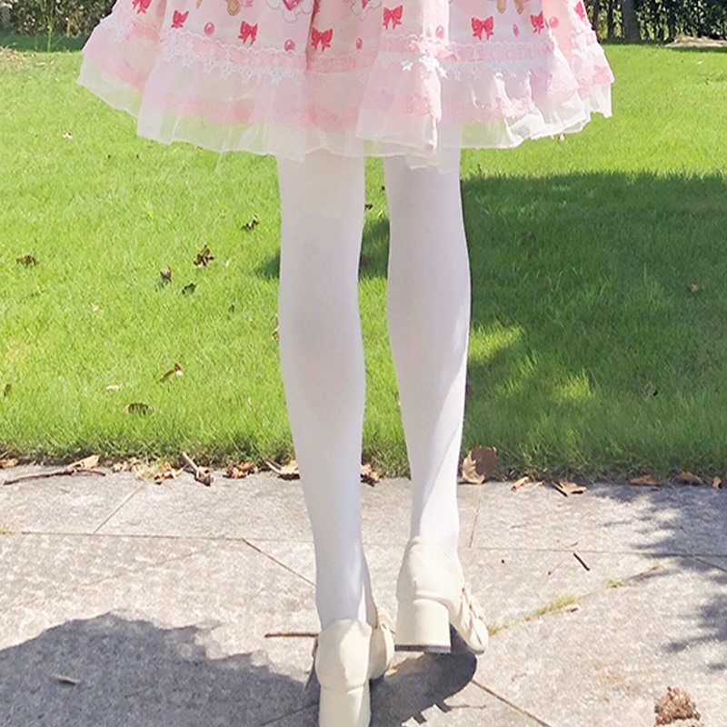 新款日系白色洛丽塔仙女连裤袜古风厚丝袜不透肉lolita少女