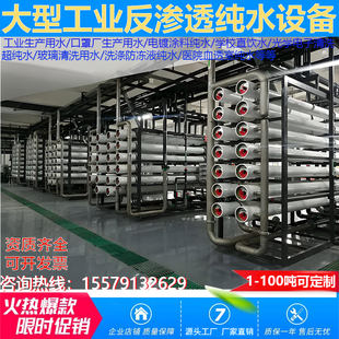 大型RO反渗透设备EDI超纯水机去离子工业过滤超滤净水器中水回用
