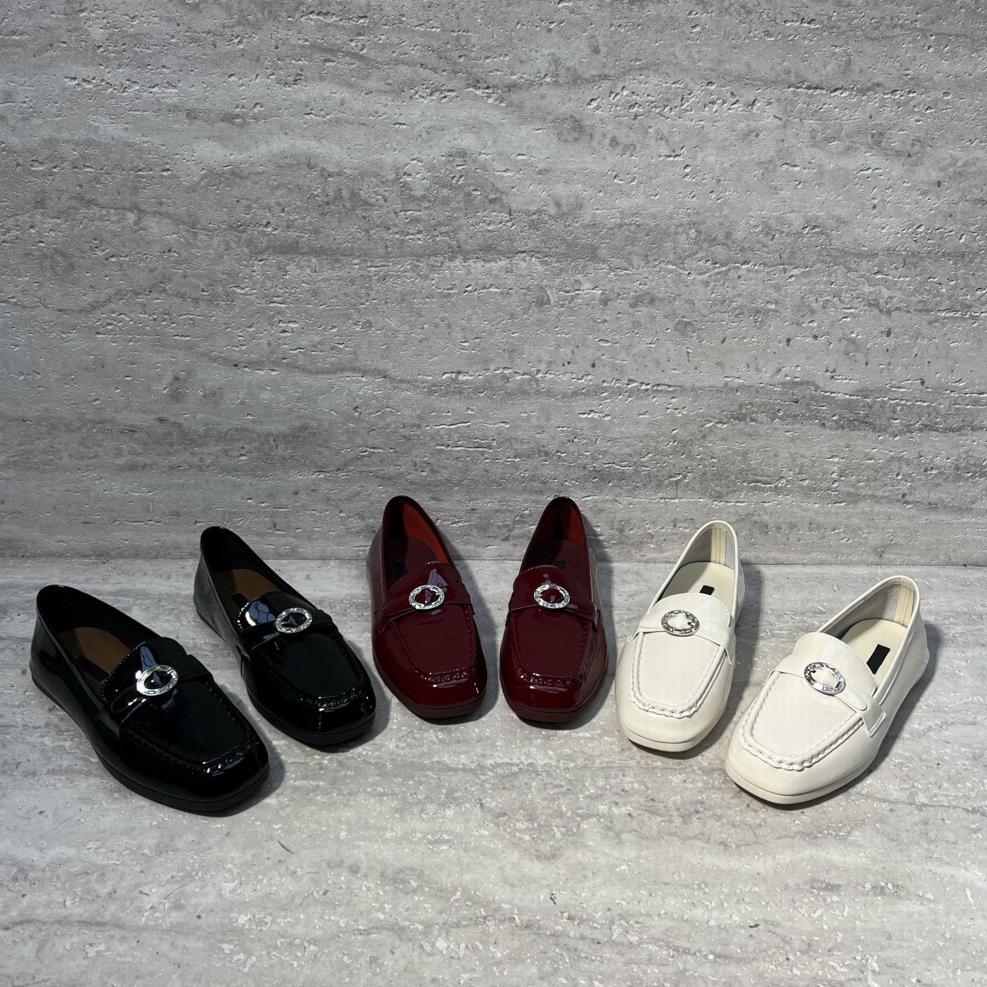 2026春季新欧洲站欧货真皮女鞋平底漆皮亮钻舒适豆豆鞋乐福鞋单鞋,女鞋,乐福鞋（豆豆鞋）,淘宝优惠券,粉丝福利购,淘宝优惠卷