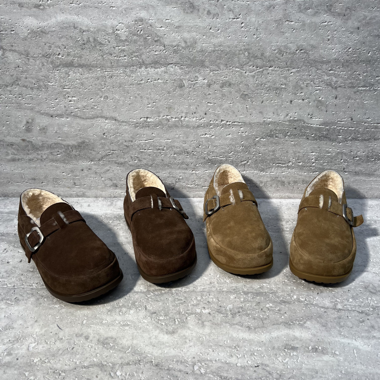 厚底皮带扣加绒保暖羊毛时尚棉鞋