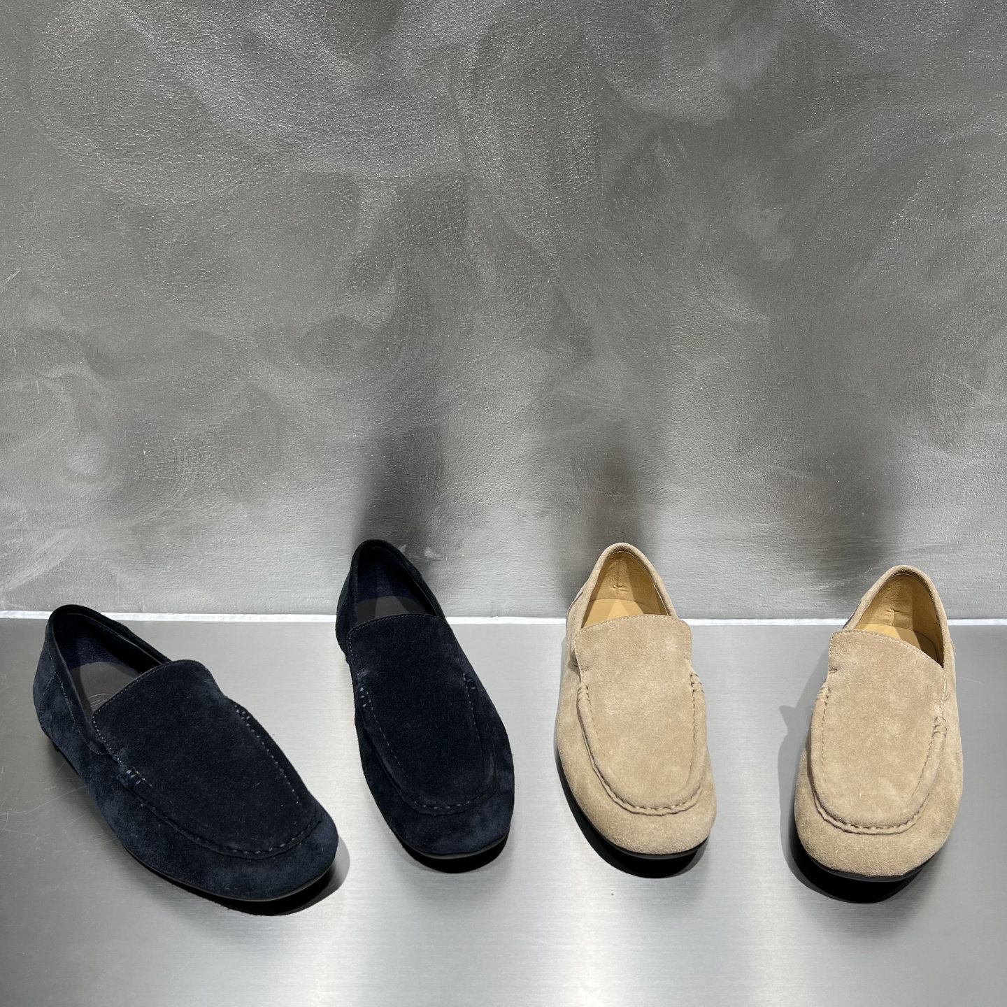 欧洲站2026春季新款欧货真皮女鞋平底圆头牛反绒一脚蹬乐福鞋单鞋,女鞋,乐福鞋（豆豆鞋）,淘宝优惠券,粉丝福利购,淘宝优惠卷