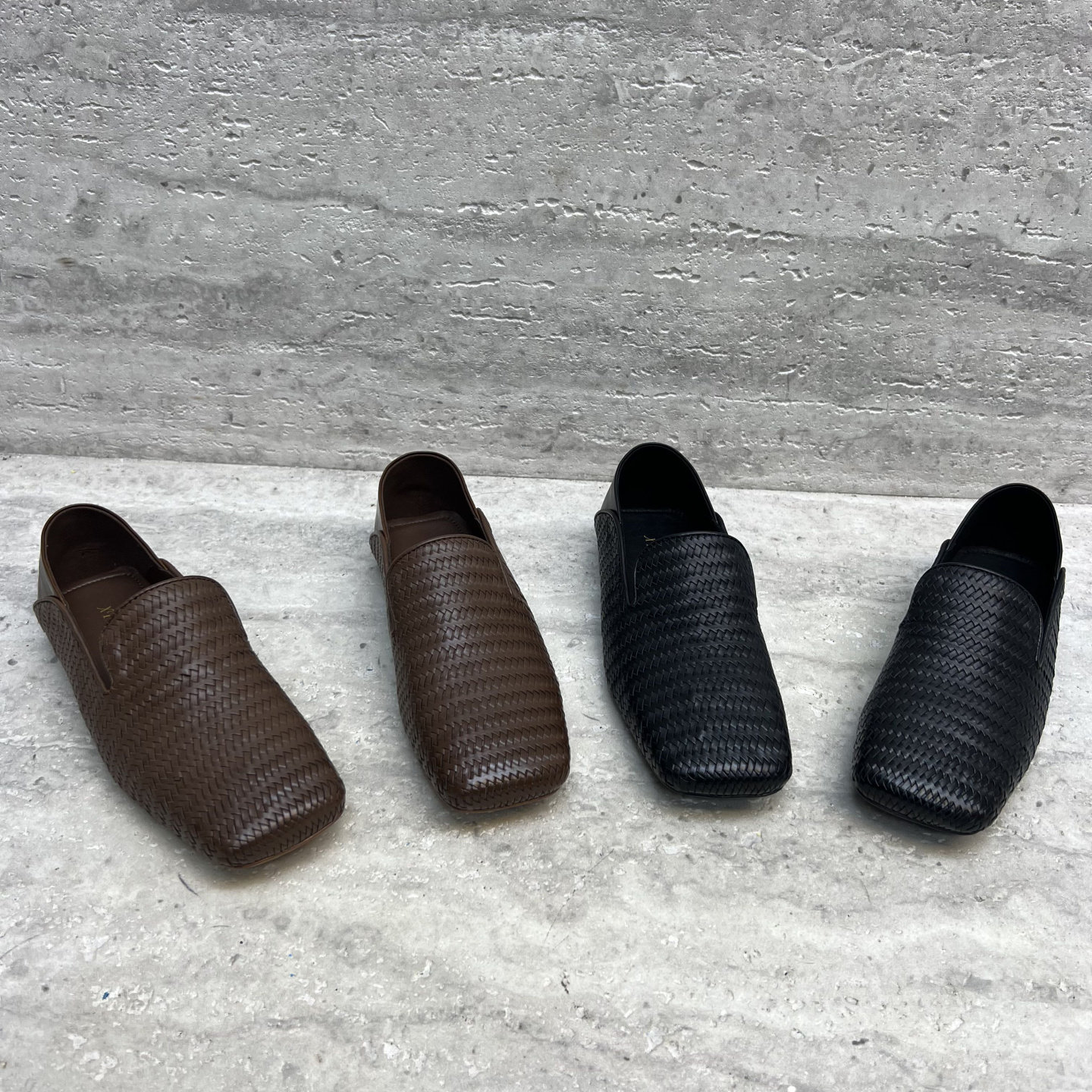 欧洲站2026春季新款欧货真皮女鞋低跟平底方头编织牛皮乐福鞋单鞋,女鞋,乐福鞋（豆豆鞋）,淘宝优惠券,粉丝福利购,淘宝优惠卷