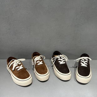 欧洲站2025冬季款欧货真皮先锋名典女鞋厚底牛反绒加绒松糕鞋板鞋