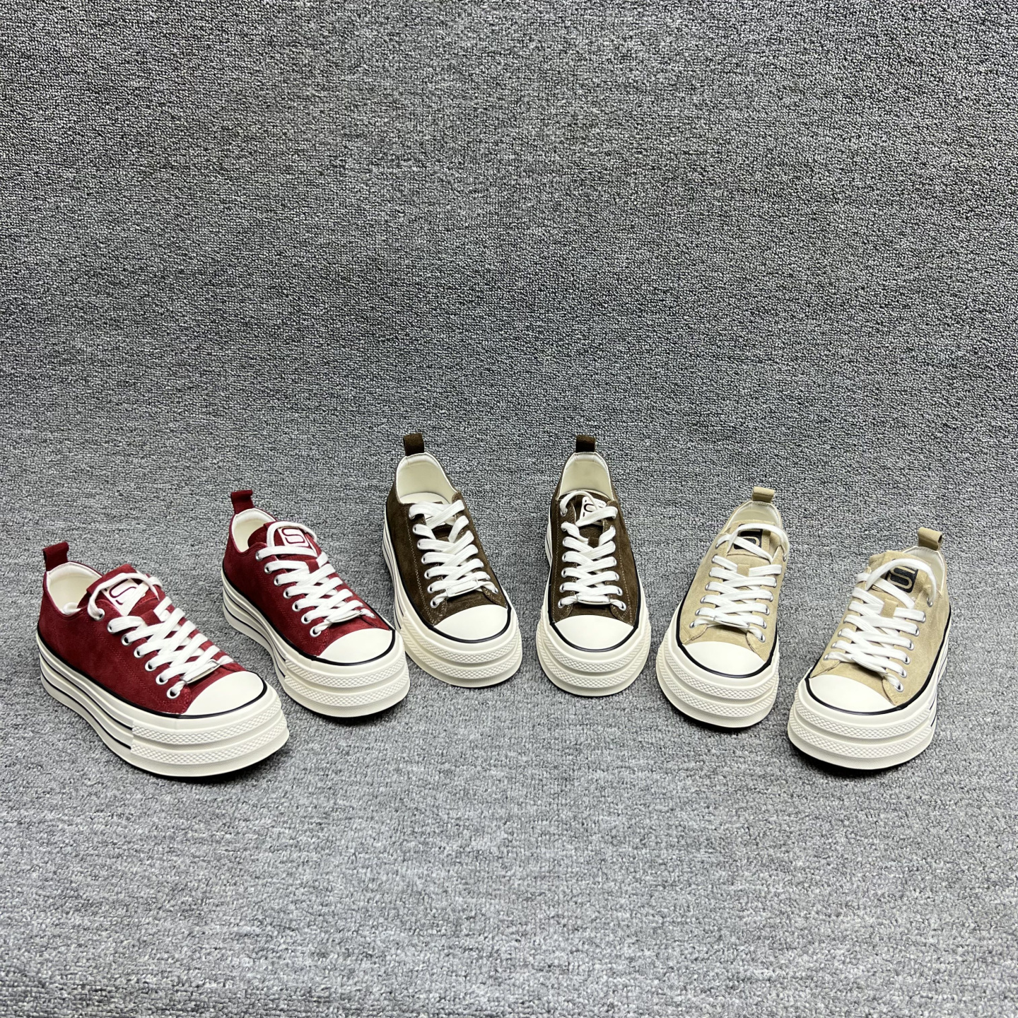 真皮厚底增高松糕鞋休闲运动鞋女