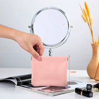 Розовый, большой, кожаный, воловья кожа, 12x, 5x, 3см