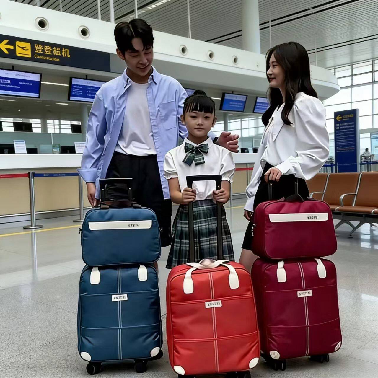 旅行包拉杆包大容量轻便旅游包旅行袋万向轮旅游登机包短途行李袋