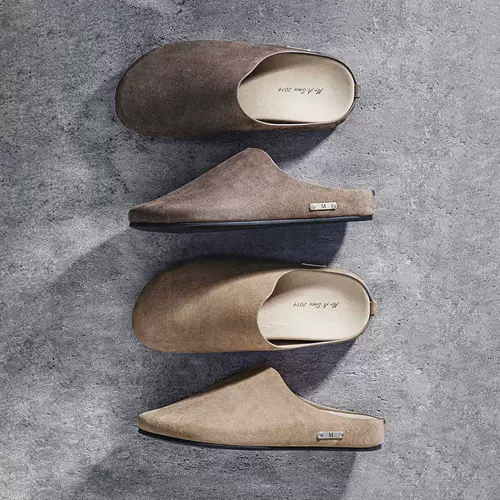 Серебряная лейбл MRA Birkenmuller Slippers Мужские ботинки носить чистоту, коммутирующая сумка, голова, ленивые педали, половина тапочки