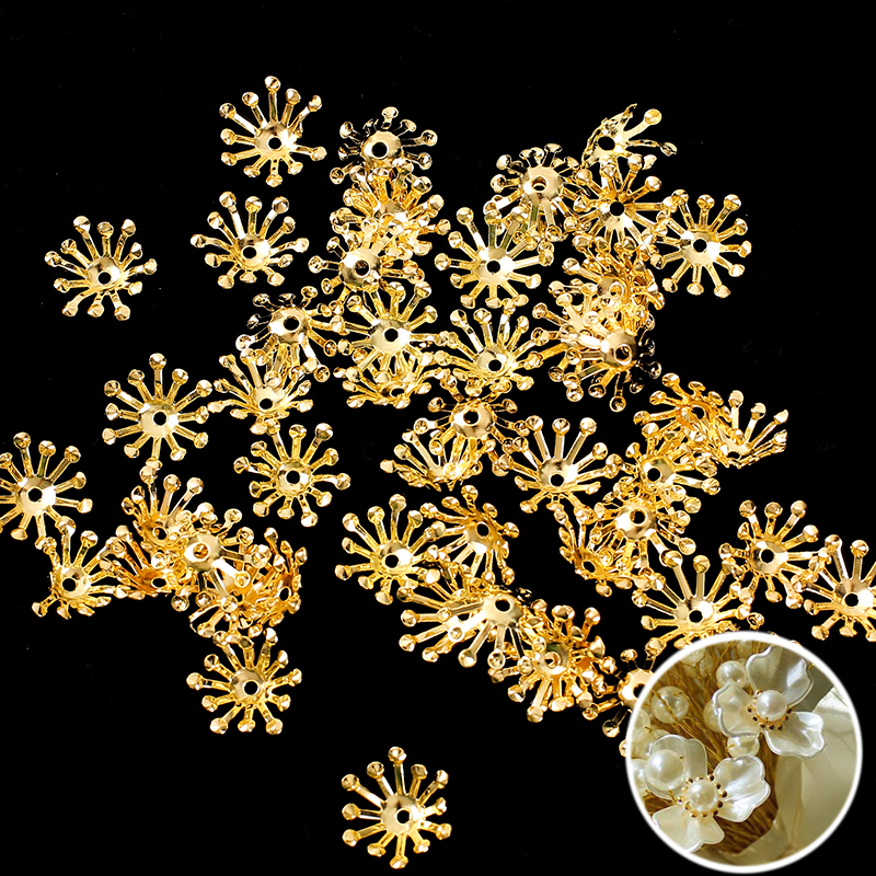 14mm19mm金属小花蕊金色花心