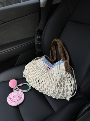 新手友好的手工钩针毛线网兜包