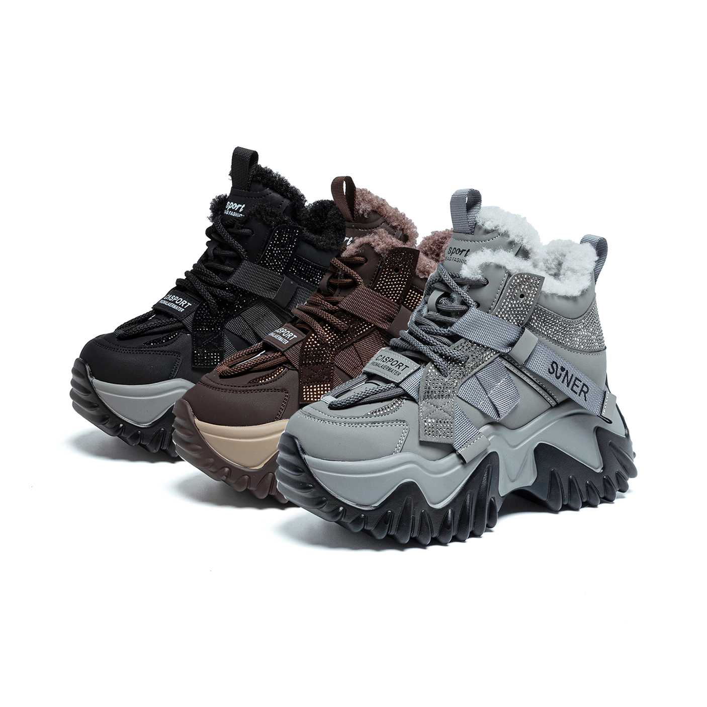 厚底运动风老爹鞋女鞋