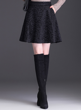 春季a字半身裙女2025新款高腰显瘦气质休闲短裙小个子大摆伞0108z