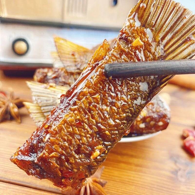 湖南特产香辣即食鱼尾巴鱼排零食