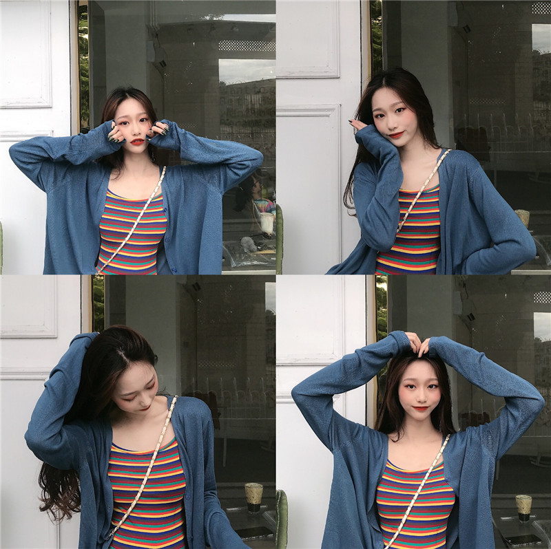 Two sets of women's suspender Vest + long sleeve sunscreen jacket