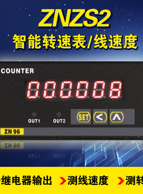 精品ZNZS2-6E1R转速表数显ZNZS2-6E2R线速度表速度仪带报警输出