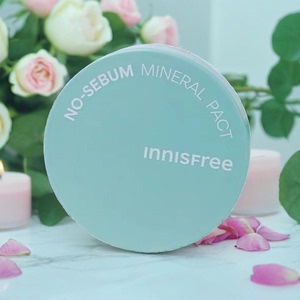 韩国innisfree悦诗风吟粉饼薄荷矿物质控油粉饼持久遮瑕定妆正品