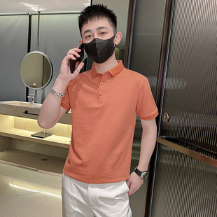 小码s小号男装纯色短袖Polo衫上衣矮小个子S号xs码韩版修身保罗衫