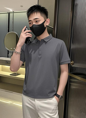 小码纯色翻领短袖T恤男夏季S号XS码小版修身polo衫小个子男生半袖