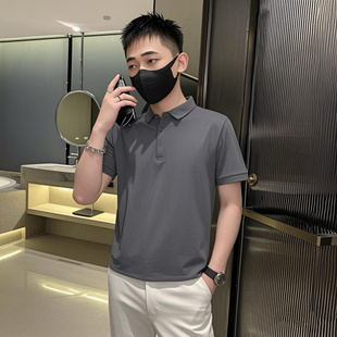 小码纯色翻领短袖T恤男夏季S号XS码小版修身polo衫小个子男生半袖