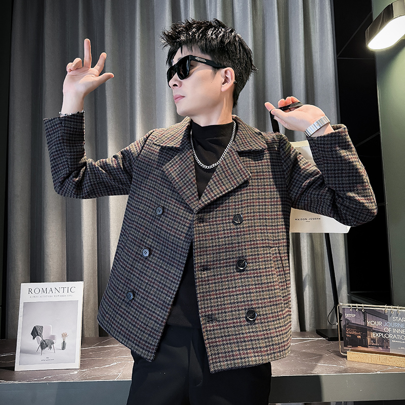 小码男装秋冬季社会小伙夹克155矮小个S号XS码西装领外套潮流上衣