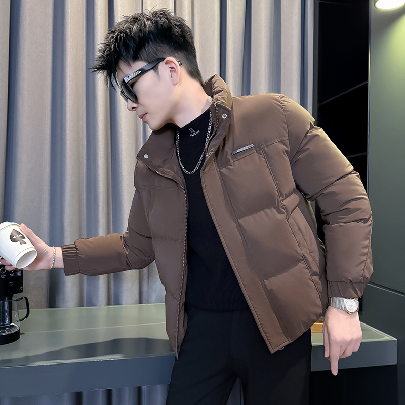 155矮小个子小码潮男棉服冬季加厚短款S号XS棉袄棉衣立领保暖外套