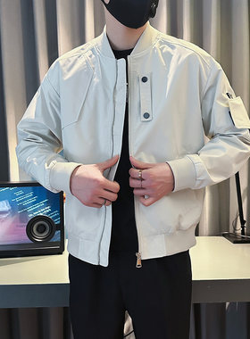 小码男装155棒球服小款2025新款秋装流行外套修身XS码飞行夹克衫