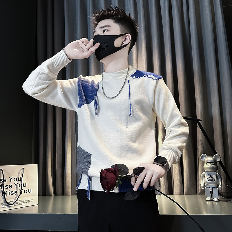 秋冬季线衣小码男装S休闲加厚毛衣160矮小个子XS码青年圆领针织衫