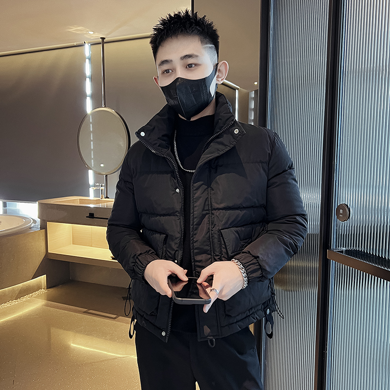155矮小个子穿搭S号XS小码修身棉服冬季男士棉衣外套韩版工装棉袄