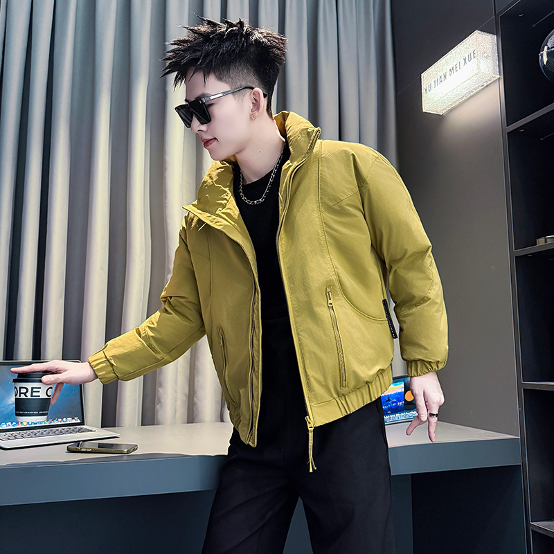 潮牌小码男装保暖棉袄立领加厚流行棉衣外套矮小个子S号XS码棉服