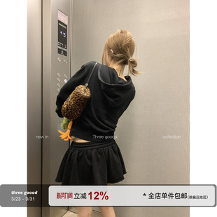 蓬蓬短卫裙 街头甜酷感 甜酷辣妹显瘦半身裙 GOOOD殷三吉 THREE