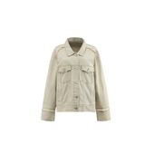 THREE GOOOD殷三吉模糊雪季 毛边牛仔外套DSW240319