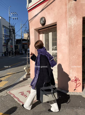 殷三吉山羊绒双面呢外套