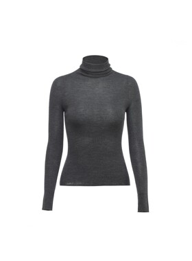 THREE GOOOD殷三吉 馥郁拿铁高领针织打底衫HZZ241017