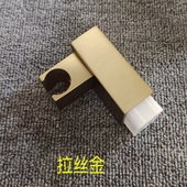 ABS塑料方形林浴花洒活动座枪灰黑色拉丝金链蓬头墙座底座支架座