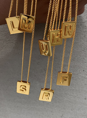 欧美跨境项链不掉色防过敏钛钢