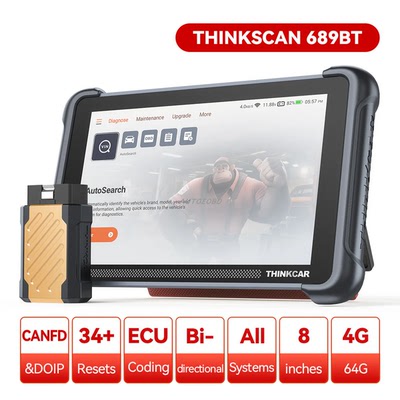 ThinkCar THINKSCAN 689BT Car Diagnostic Tool CANFD D OIP