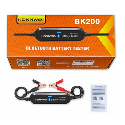 Konnwei BK200 12V 24V Bluetooth Car Battery Tester 100-2000