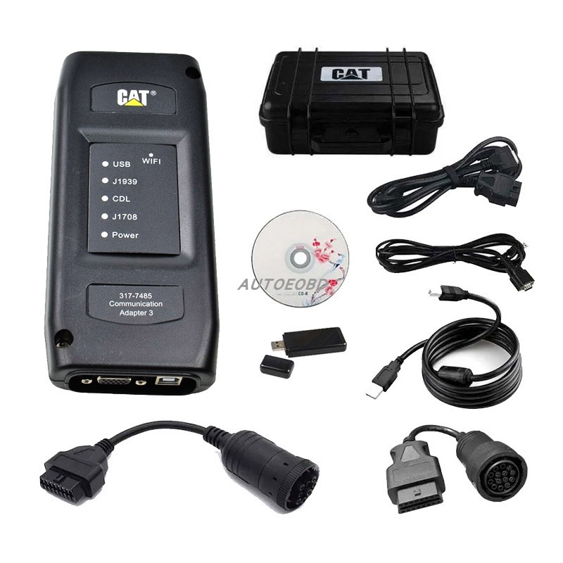 跨境批发CAT ET3 USB WIFI CAT3 2023A 2024C 卡特卡车故障检测仪