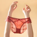 Кружевное сексуальное бордовое нижнее белье, красный комплект, оберег на день рождения, размер