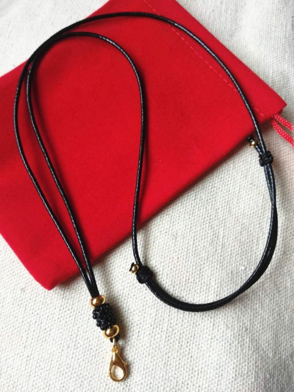 2024 NEW THAI BUDDHA BRAND CHAIN HANDMADE NECKLACE PENDANT LANYARD WAX LEATHER ROPE ADJUSTMENT LOBSTER BUCKLE BUDDHA BRAND LANYARD