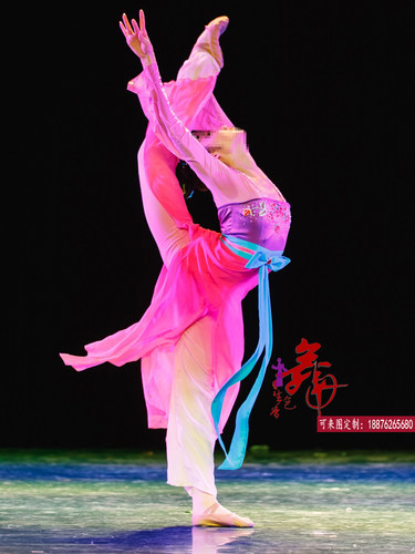 桃李杯舞蹈服古风飘逸胶州秧歌