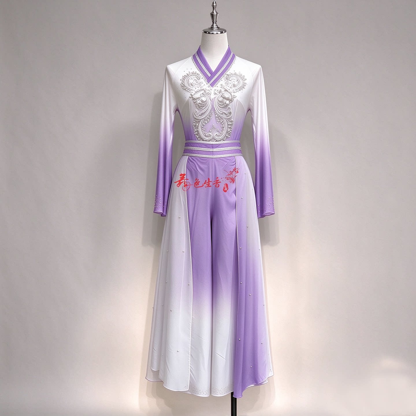 新款桃李杯独舞扇扑演出服