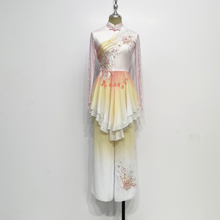 新款胶州秧歌服相思笺演出服胶州扇子舞独舞舞蹈服剧目服定制