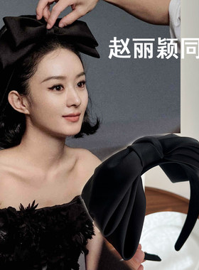同款黑色蝴蝶结发箍女2023新款