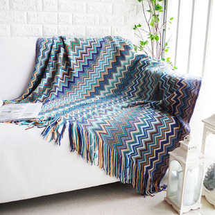 欧式波西米亚沙发盖巾单人沙发毯时尚盖毯装饰样板间沙发巾老虎椅