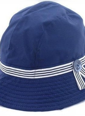 专柜正品E*L*AND旗下HUNT蝴蝶结渔夫帽圆边帽蓝色