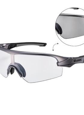 代购SWANS女士太阳镜UV防护防风设计可更换镜片鼻托调节调光镜片