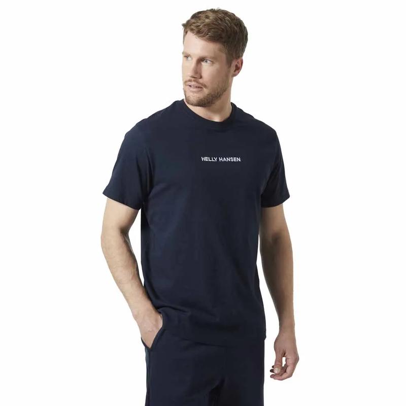 Helly Hansen/海丽汉森输出标题男士速干短袖T恤棉质透气圆领纯色